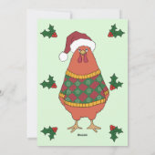 醜いクリスマスセーターパーティの招待状 シーズンカード (裏面)