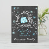 醜いクリスマスセーターパーティの招待状 招待状 (スタンド正面)