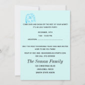 醜いクリスマスセーターパーティの招待状 招待状 (裏面)