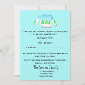 醜いクリスマスセーターパーティの招待状 招待状 (裏面)