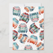 醜いクリスマスセーターパーティの招待状 招待状 (裏面)