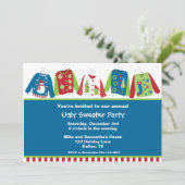 醜いクリスマスセーターパーティの招待状 招待状 (スタンド正面)