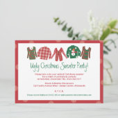 醜いクリスマスセーターパーティの招待状 招待状 (スタンド正面)