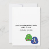 醜いクリスマスセーターパーティの招待状 招待状 (裏面)