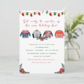 醜いクリスマスセーターパーティーおもしろいホリデー 招待状 (スタンド正面)