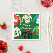 醜いクリスマスセーターパーティーナプキンス スタンダードカクテルナプキン (インサイチュ)