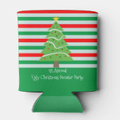 醜いクリスマスセーターパーティープレゼント 缶クーラー (裏面)