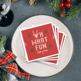 醜いクリスマスセーターパーティーホリデーパーティナプキンス スタンダードカクテルナプキン