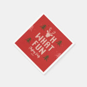 醜いクリスマスセーターパーティーホリデーパーティナプキンス スタンダードカクテルナプキン (角)