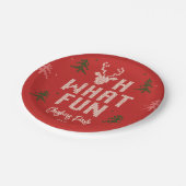 醜いクリスマスセーターパーティーホリデーパーティープレート ペーパープレート (アングル)