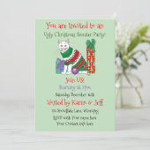 醜いクリスマスセーターパーティー招待状 招待状 (スタンド正面)