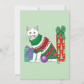 醜いクリスマスセーターパーティー招待状 招待状 (裏面)