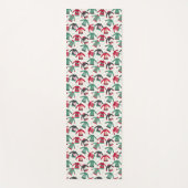 醜いクリスマスセーターパーティー用品グリーンレッド ヨガマット (正面)