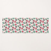 醜いクリスマスセーターパーティー用品グリーンレッド ヨガマット (正面(横))