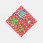 醜いクリスマスセーターパーティー紙 スタンダードランチョンナプキン (角)