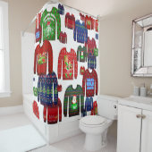 醜いクリスマスセーターパーティー シャワーカーテン (インサイチュ)