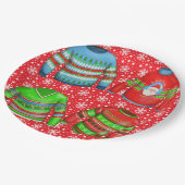 醜いクリスマスセーターパーティー ペーパープレート (アングル)