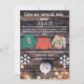 醜いクリスマスセーターパーティー 招待状 (正面)