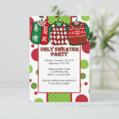 醜いクリスマスセーターパーティー 招待状 (スタンド正面)