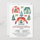 醜いクリスマスセーターパーティー 招待状 (正面)