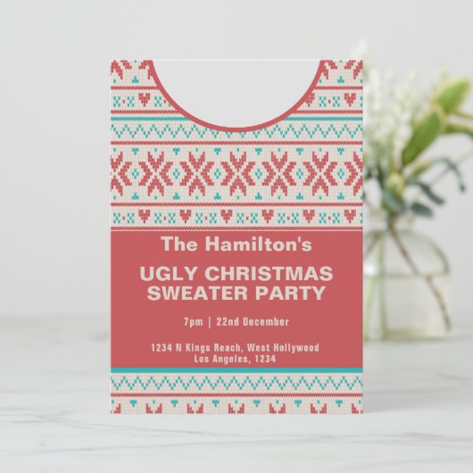醜いクリスマスセーターパーティー 招待状 (スタンド正面)