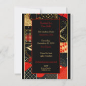 醜いクリスマスセーターパーティー 招待状 (裏面)