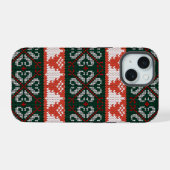 醜いクリスマスセーターフェスティバルホリデー iPhone 15ケース (裏面横)