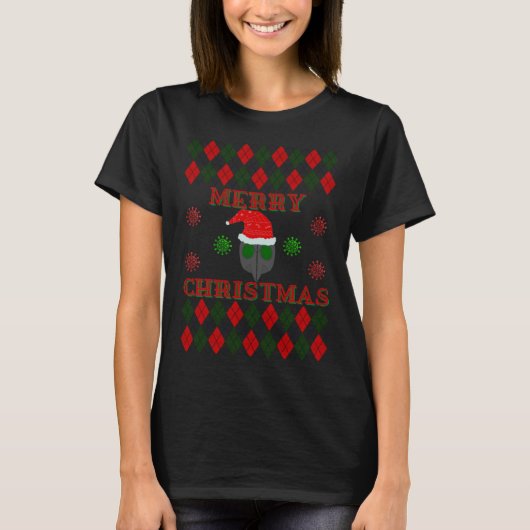 醜いクリスマスセーターペスト医師2020 Tシャツ (正面)