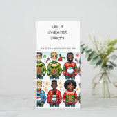 醜いクリスマスセーターホリデーパーティー招待状 (スタンド正面)