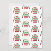 醜いクリスマスセーターホリデーパーティー招待状 招待状 (裏面)