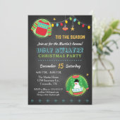 醜いクリスマスセーターホリデーパーティー招待状 招待状 (スタンド正面)