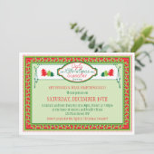 醜いクリスマスセーターホリデーパーティー招待状 招待状 (スタンド正面)