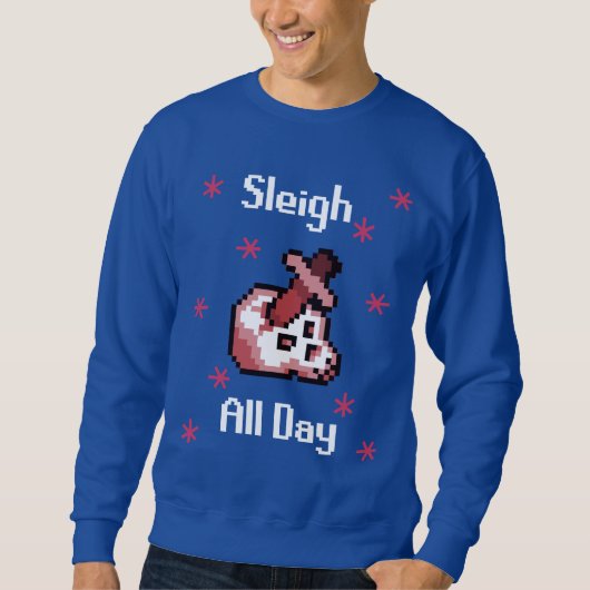 醜いクリスマスセーターランエスケープ スウェットシャツ (正面)