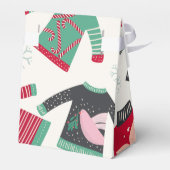 醜いクリスマスセーター休日パターングリーンレッド フェイバーボックス (裏面サイド)