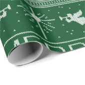 醜いクリスマスセーター宗教的クリスチャン ラッピングペーパー (ロールコーナー)