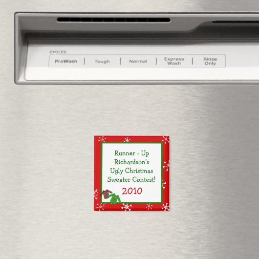 醜いクリスマスセーター小さなセーター磁石 マグネット (インサイチュ (食洗機))