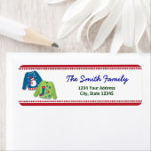 醜いクリスマスセーター差出人住所ラベル ラベル (インサイチュ)