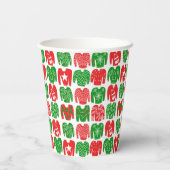醜いクリスマスセーター幸せな休日かわいい 紙コップ (裏面)