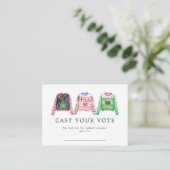 醜いクリスマスセーター投票カード エンクロージャーカード (スタンド正面)