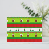 醜いクリスマスセーター投票投票カード 招待状 (スタンド正面)