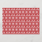 醜いクリスマスセーター招待状パーティー招待状 プログラム (裏面)