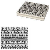 醜いクリスマスセーター熱帯フラミンゴ ラバースタンプ (押印)