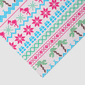 醜いクリスマスセーター熱帯フラミンゴ 薄葉紙 (詳細)