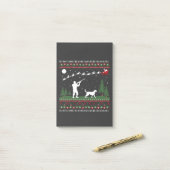 醜いクリスマスセーター狩りシーズンサンタ ポストイット (デスク上)