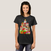醜いクリスマスセーター猫ツリおもしろいペルシャ猫 Tシャツ (正面フル)