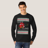 醜いクリスマスセーター砂爪カニ愛好家おもしろい Tシャツ (正面フル)