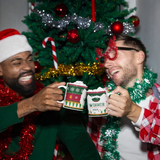 醜いクリスマスセーター競技賞受賞マグカップ コーヒーマグカップ