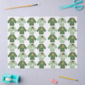 醜いクリスマスセーター緑のティッシュペーパー 薄葉紙 (クラフト)