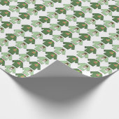 醜いクリスマスセーター緑の包装紙 ラッピングペーパー (角)