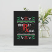 醜いクリスマスセーター薬局メリークリスマスPh 招待状 (スタンド正面)